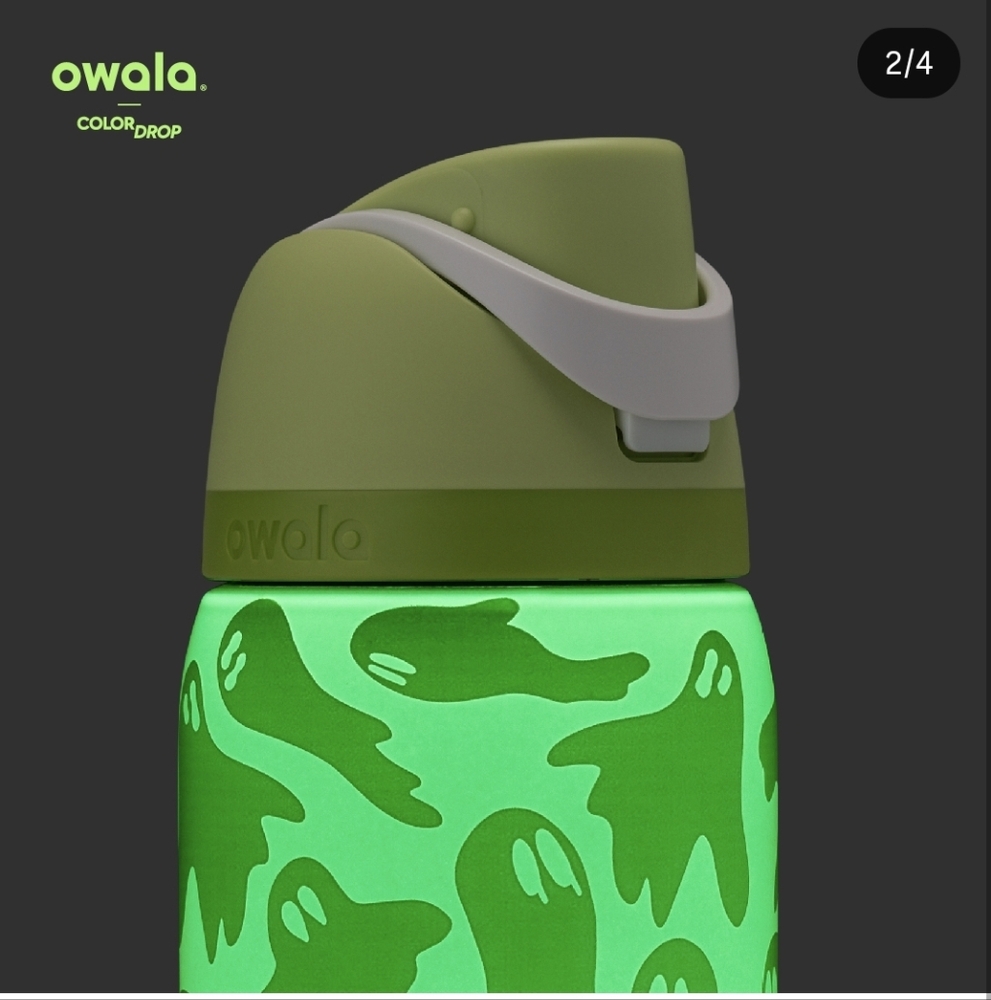 Owala Green Ghost Water Bottle